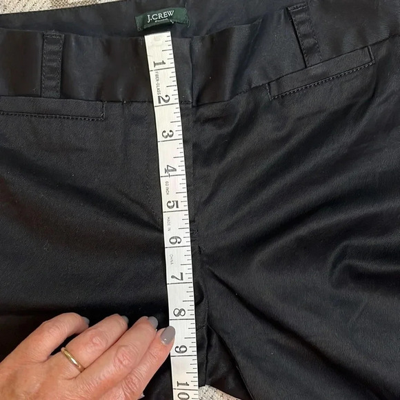 J. Crew City-Fit Madison Stretch Chino black Pants, size 0 short - Picture 9 of 17